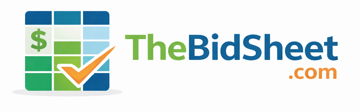 The Bid Sheet